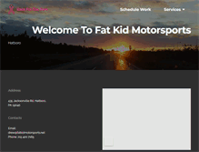 Tablet Screenshot of fatkidmotorsports.net